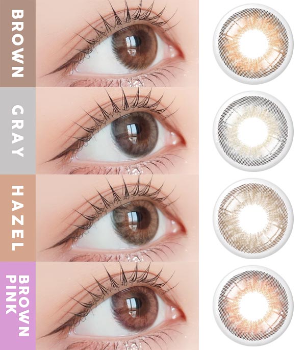 Juju brown gray hazel pinkbrown contacts