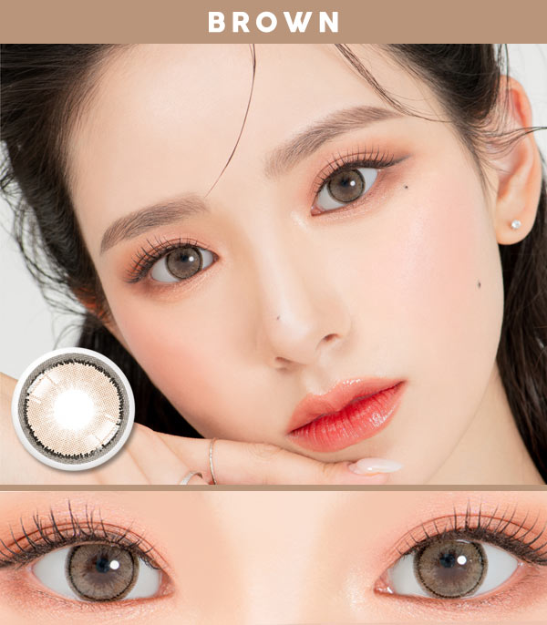Lily brown contacts Silicone hydrogel