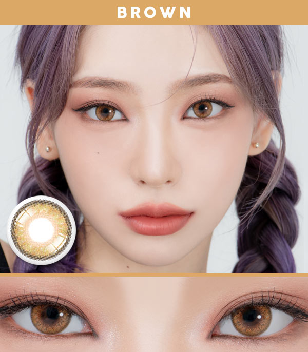 Magic brown color contacts