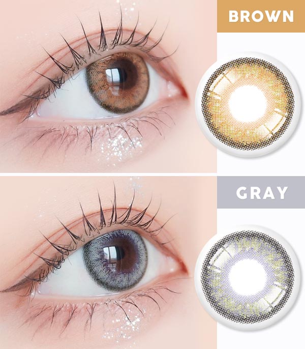 Magic brown gray contacts madeye monthly