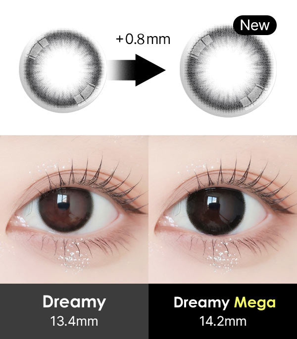 Mega Dreamy black Contacts JUST detail