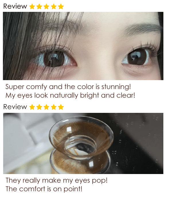 Mega Dreamy choco brown Contacts review