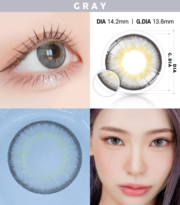 Newtro gray contacts Silicone-hydrogel