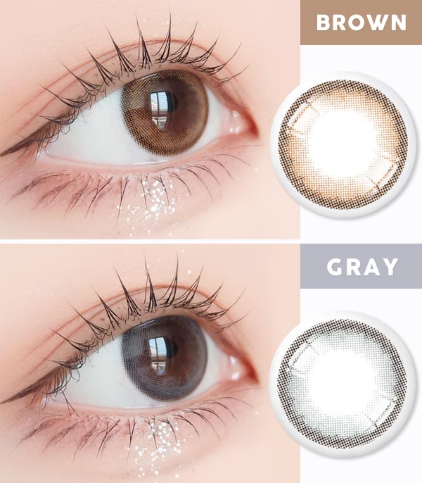  Secret brown gray contacts