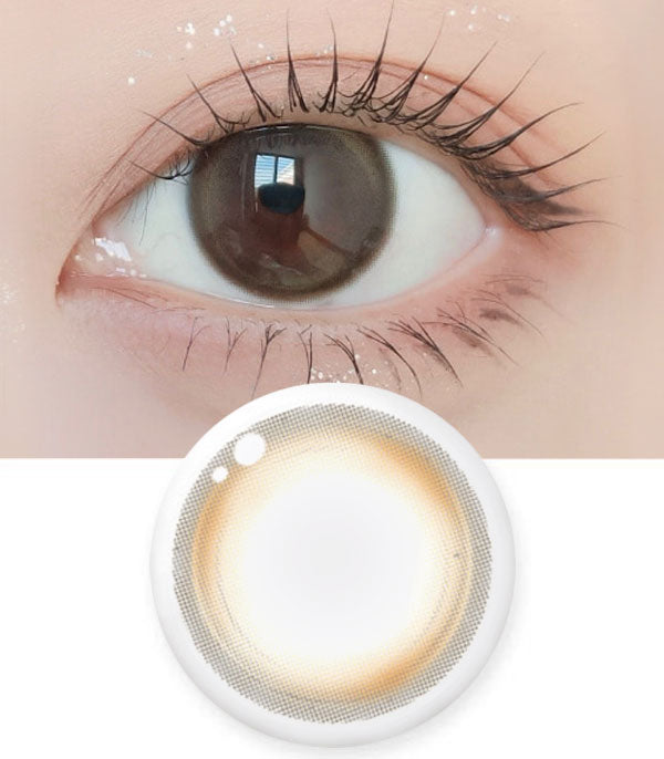 Silicone hydrogel Cream cherry GNG brown contacts