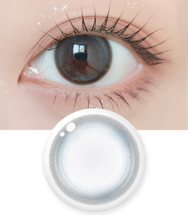 Silicone hydrogel Cream cherry GNG gray contacts