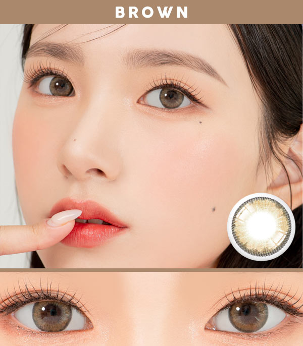 Sunset brown color contacts
