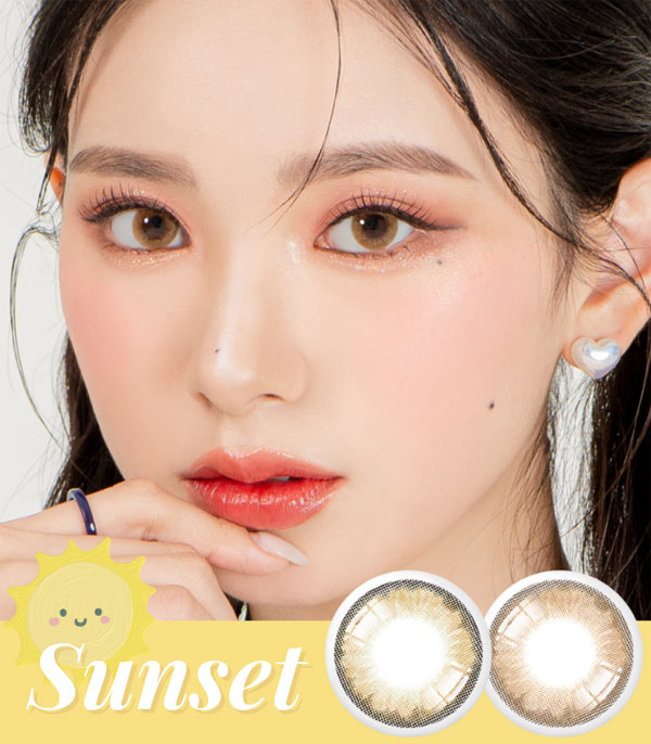 Sunset hazel brown contacts hello monthly
