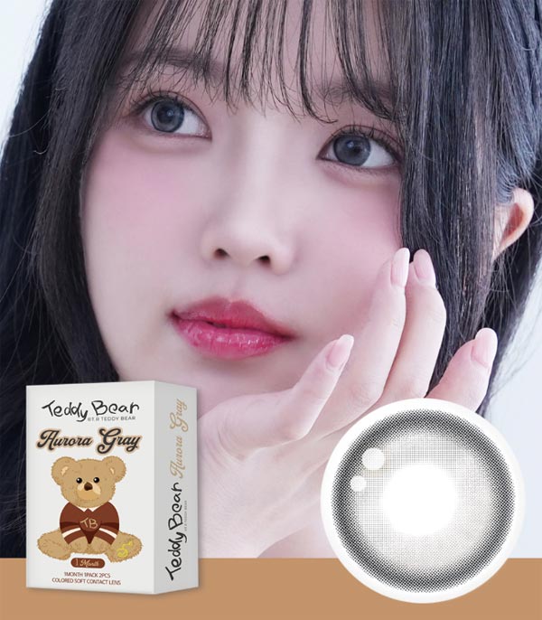 Teddy Bear Aurora Gray Contact Lenses model 2