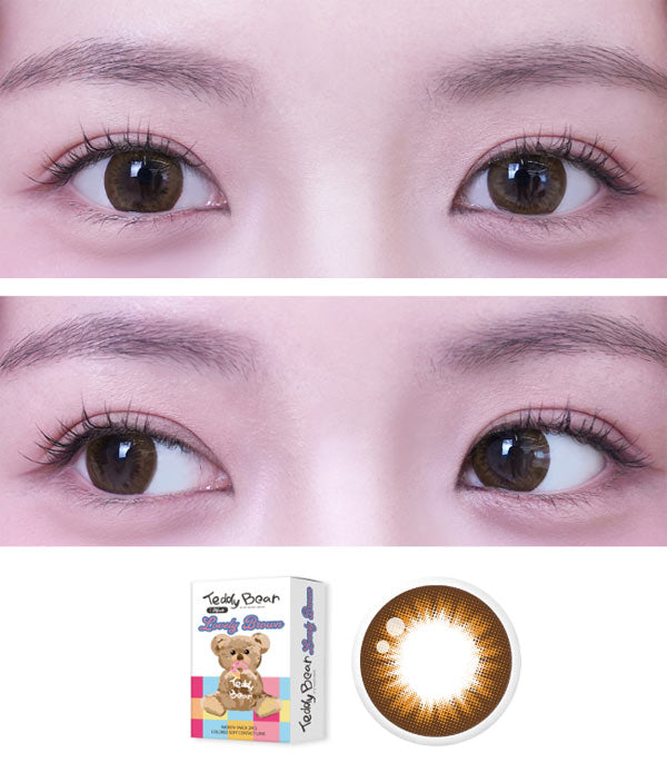 Teddy Bear Lovely Brown Contact Lenses detail