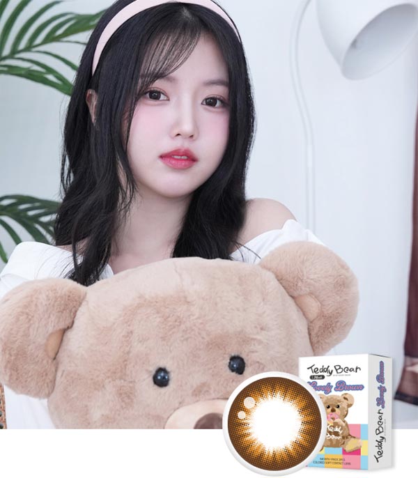 Lovely Teddy Bear Brown Contact Lenses