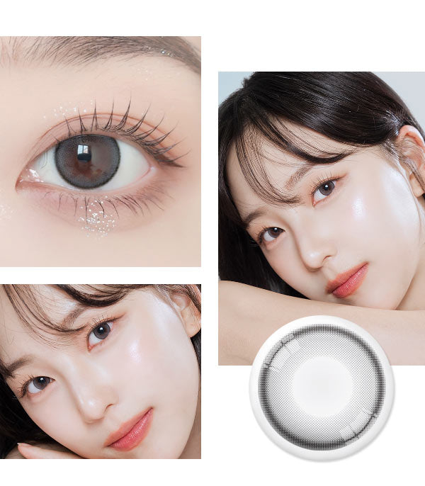 Toric gray beauty color contacts for astigmatism velvety