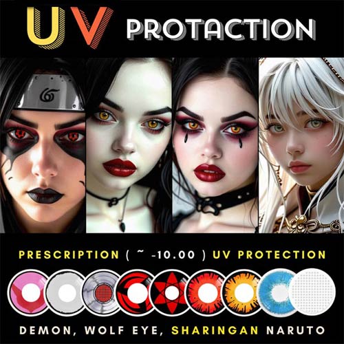 UVcut Halloween color Contacts