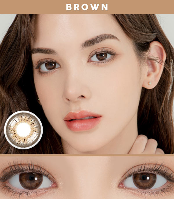 Victoria brown color contacts