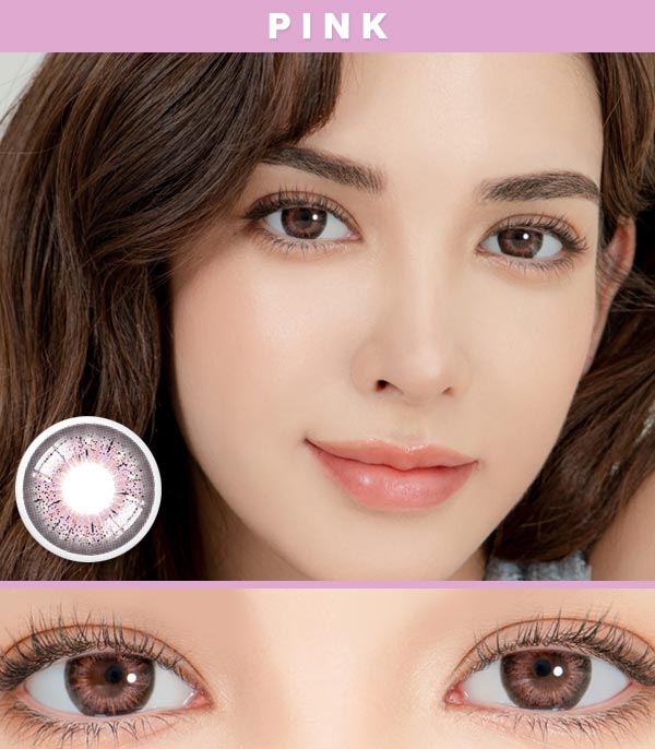 Victoria pink color contacts
