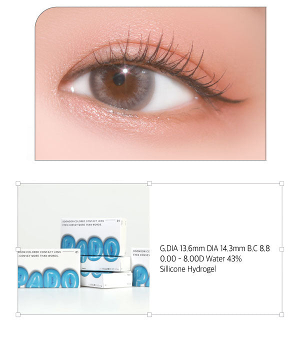 g&g Silicone hydrogel New wave cherry gray contact lenses