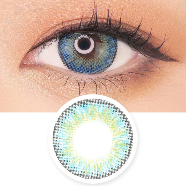 Moist Barbie 3tone blue Contacts for Hperopyia - farsightedness