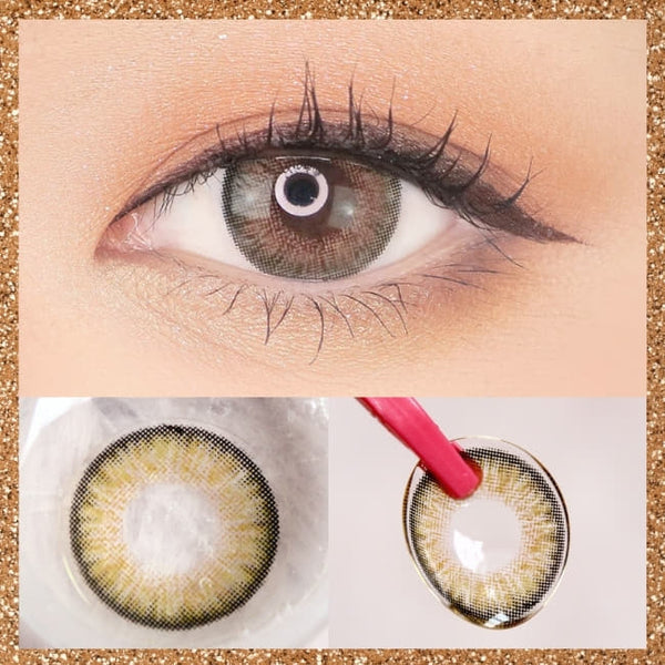 Moist Barbie 3tone Brown Contacts for Hperopyia - farsightedness