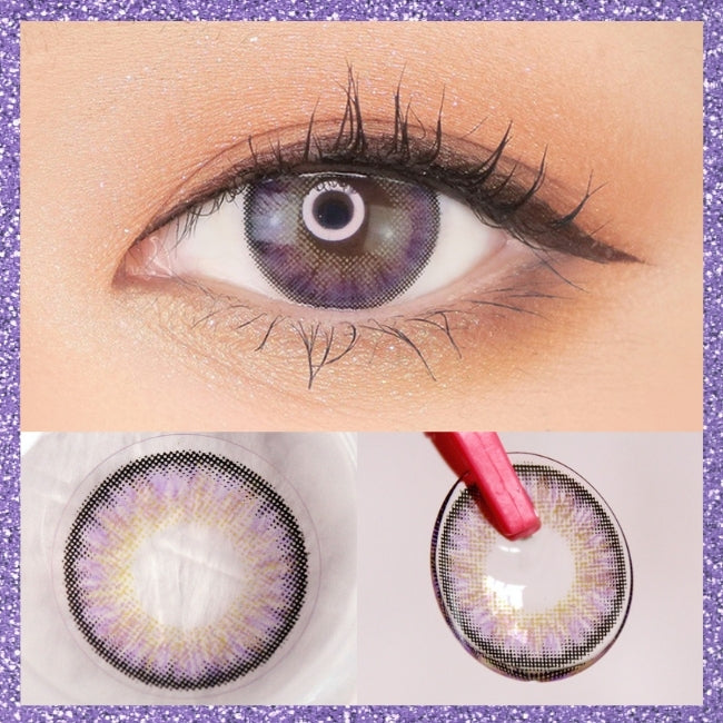  Moist Barbie 3tone pink violet colored contacts for Hperopyia