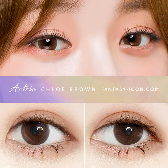 1 Day Colored Contacts Chloe Artric Brown-Eyes