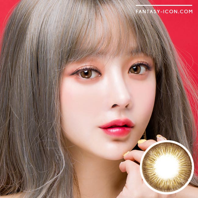 1 Day Colored Contacts Rose Artric Brown-Model