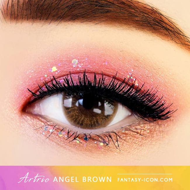 Angel Artric Brown 1 Day Colored Contacts - 12 Lenses