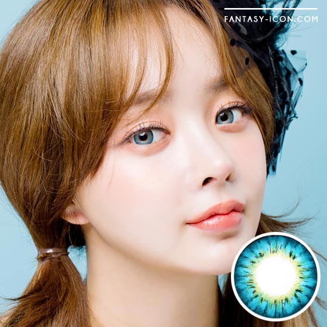 Colored Contacts - Ange Blue Circle Lenses 1