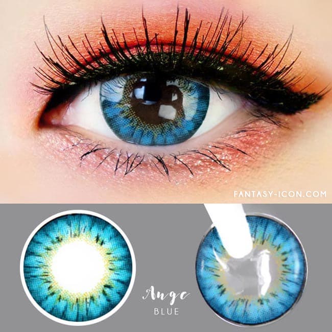 Colored Contacts - Ange Blue Circle Lenses 2