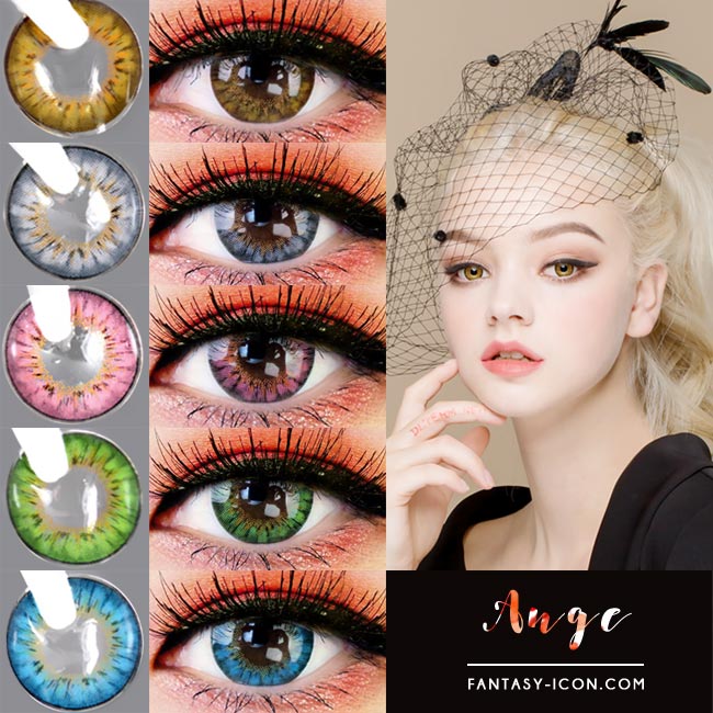 Colored Contacts - Ange Brown Circle Lenses 5