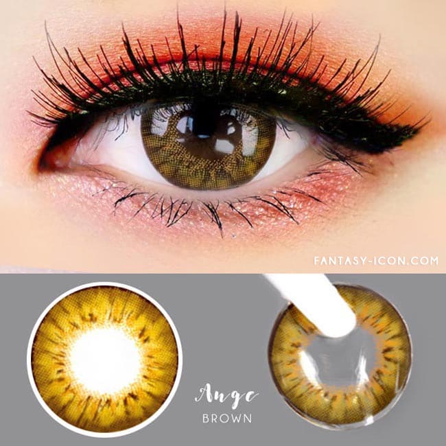 Colored contacts for Hyperopia Ange Brown 2