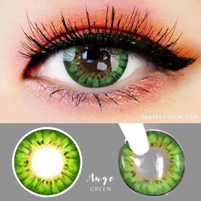 Colored Contacts - Ange Green Circle Lenses 2