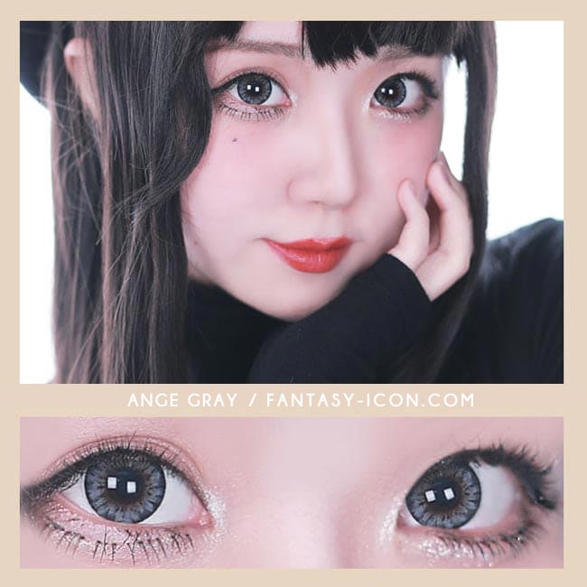 Colored Contacts - Ange Grey Circle Lenses 6