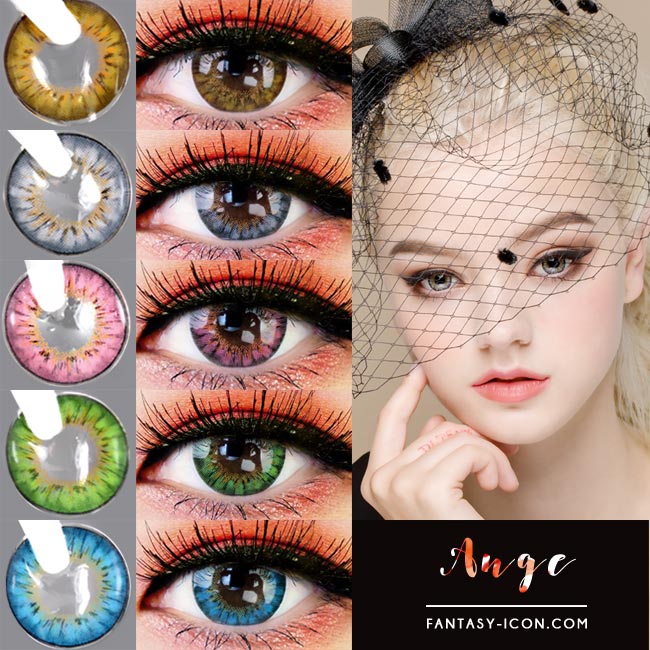 Colored Contacts - Ange Grey Circle Lenses 7