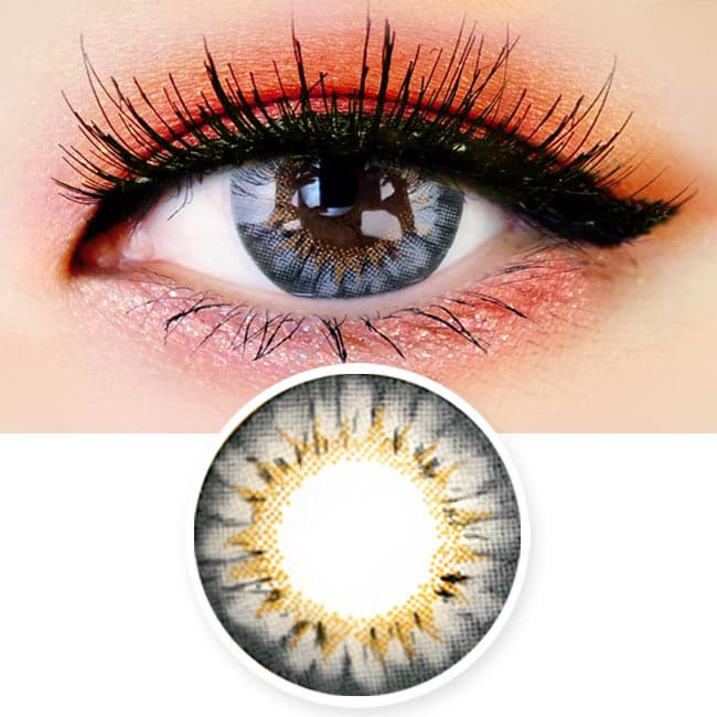 Colored Contacts - Ange Grey Circle Lenses
