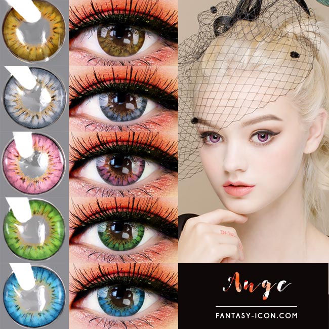  Colored Contacts - Ange Pink Circle Lenses 5
