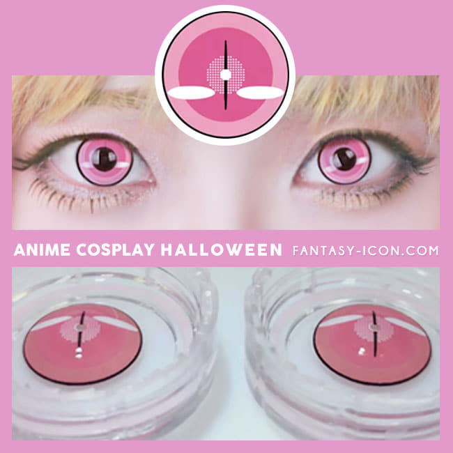 Anime Cosplay Halloween Pink Contacts eyes - Demon slayer