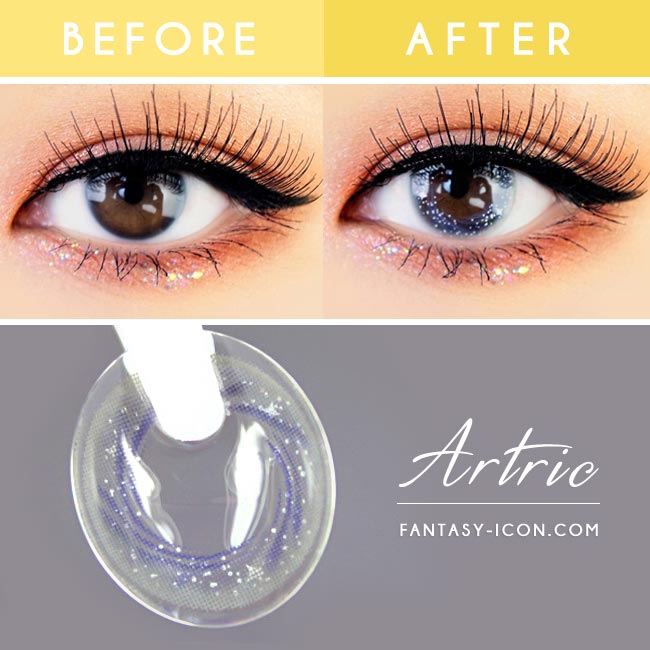 Artric Star Grey Colored Contact Lenses 3