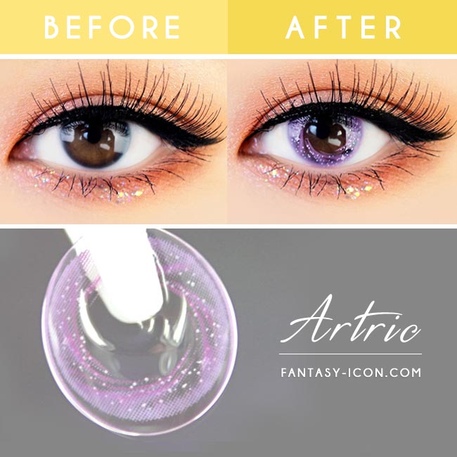 Artric Star Purple Violet Colored Contact Lenses 3