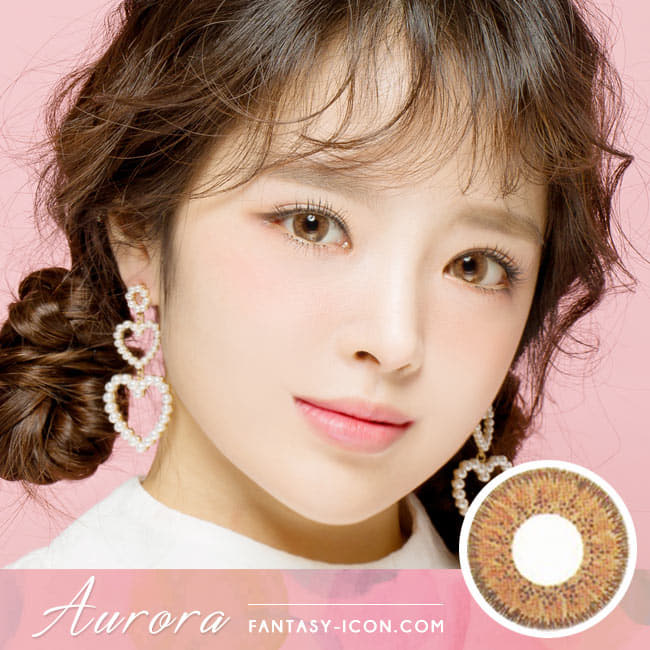 Colored Contacts For Astigmatism Aurora Brown Toric Lens  model