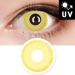 Avatar Yellow Contacts Halloween Lenses UV Blocking Prescription Cosplay 