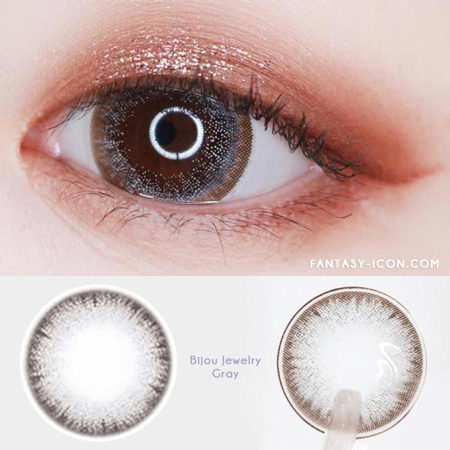 Colored Contacts Bijou Jewelry Grey - Circle Lenses 2