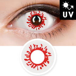 Blood Contacts Halloween Lenses UV Blocking Prescription Cosplay