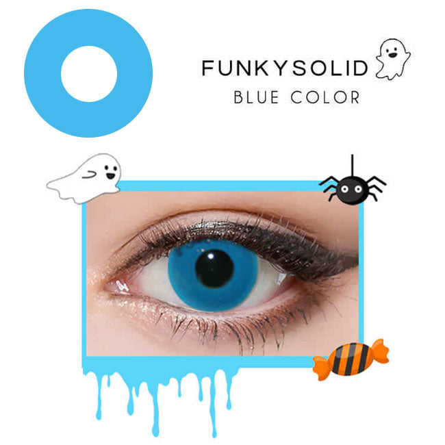 Blue Solid Lenses
