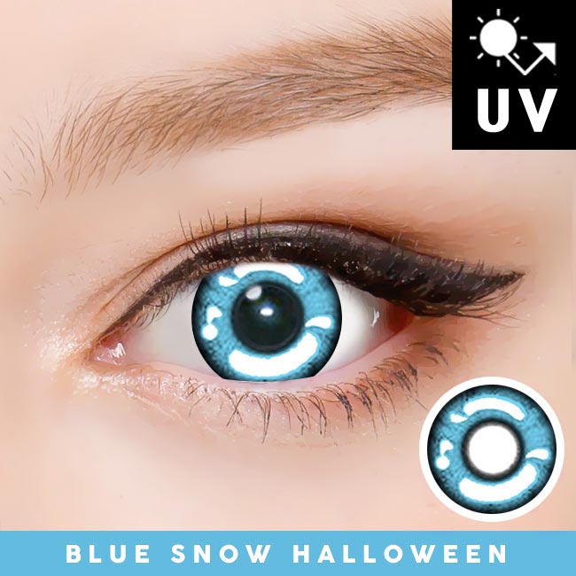 Blue Snow Halloween Contacts Anime Lens