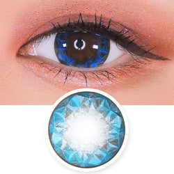 Blue Toric Lens Crystal Ruby Queen | Colored Contacts For Astigmatism