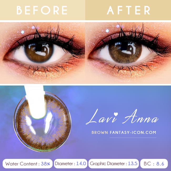 Brown Contacts - Lavi Anna - Detail