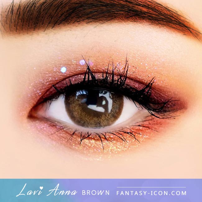 Brown Contacts - Lavi Anna - Eyes Detail