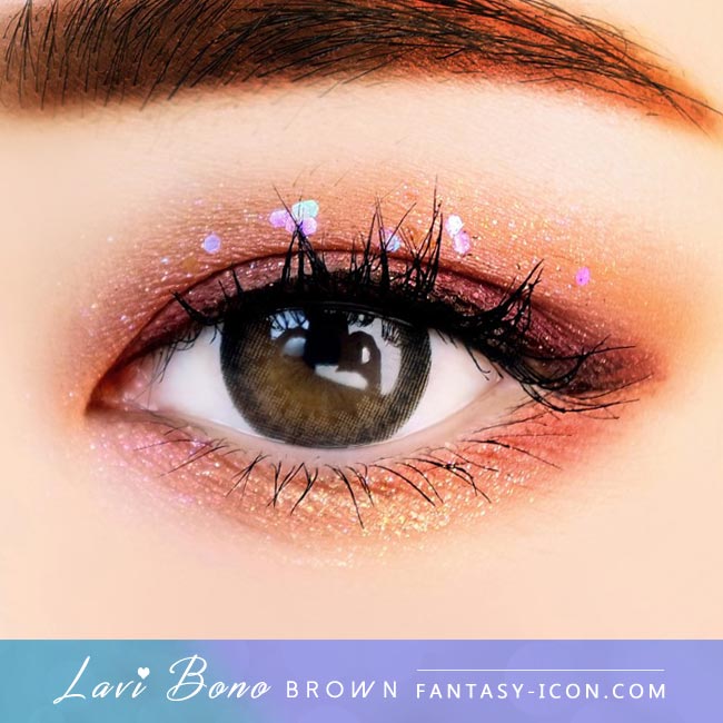 Brown Contacts - Lavi Bono - Eyes Detail
