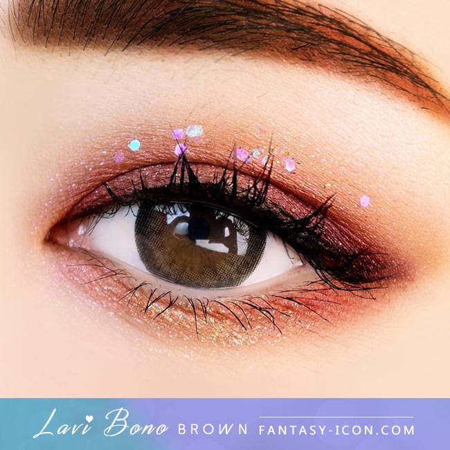Brown Contacts - Lavi Bono - Eyes Detail 2