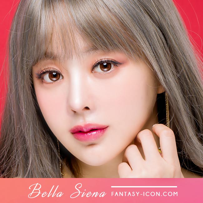 Brown Contacts - Silicone Hydrogel Bella Siena  Model 2